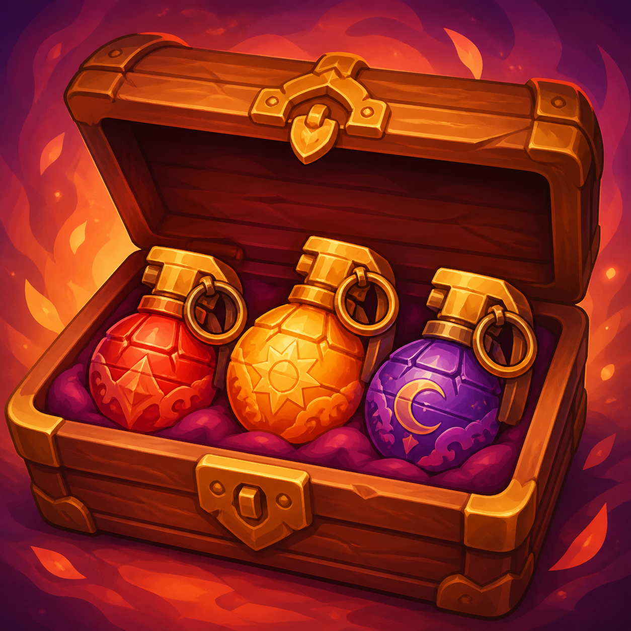 Crate with grenades